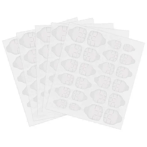 24-2400PCS Double Sided Adhesive Press On Nail Stickers Clear Tape Glue Tabs - 5PCS (120xNail Stickers)