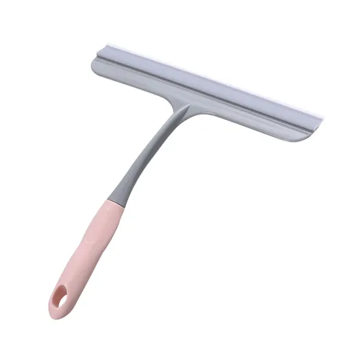 Window Cleaning Squeegee, Shower and Glass Door Wiper for Mirrors, Tile and Car Windshields for Home and Vehicle Use, Pink