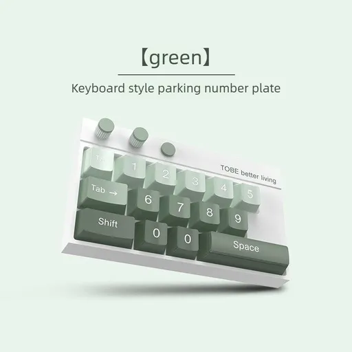 Temporary Parking Phone Number Display-green