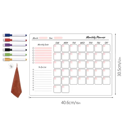 1 Set Magnetic Fridge Writing Board Magnetic to Do List for Fridge Practical Dry Erase Board Fridge Dry Erase Board Dry Erase Board