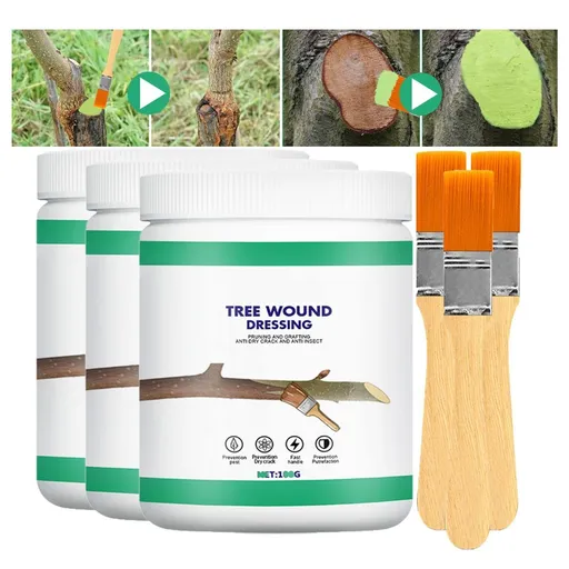 3Pack 100g Tree Wound Sealer, Tree Pruning Sealer, Tree Grafting Supplies, Tree Wound Sealer Healing Paste, Bonsai Cut Paste, Pruning Sealer And Tree Wound Dressing for Trees, Shrubs, Roses - Green - Size 3Pack