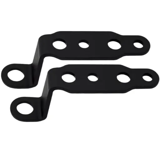 4 pcs Motorcycle Mirror Mounting Bracket Motorcycle Fog Driving Light Support Relocation Holder (Black)