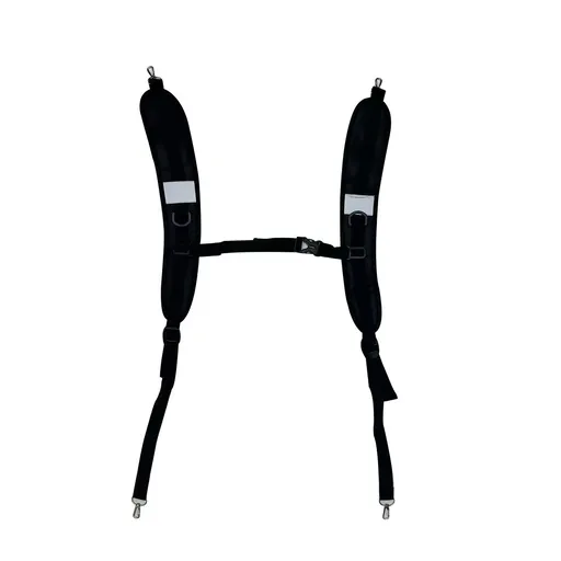 Adjustable Backpack Shoulder Straps Waterproof Replacement Belt Padded Suspenders for Dry Bag Pouch Drifting Diving Outdoor Sport Black (alloy hook)