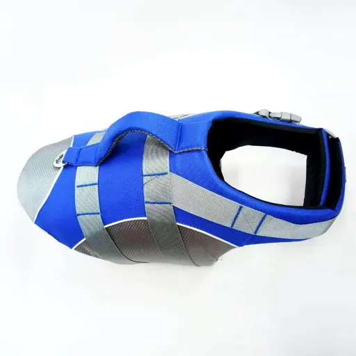 Dog Life Jacket Pet Swim Vest with Rescue Handle Reflective Strips Adjustable Quick Release Buckle for Beach River Lake Boating and Water Play Safety (XL, Blue)