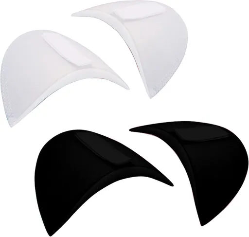 2 Pairs - Shoulder - 16*9*1.5cm - Black and White - Shoulder Pads - Shoulder Pads - Foam Padded - Shoulder Pads - Velcro - Soft Foam Padded - Reusable - For Blazer Clothing Crafts