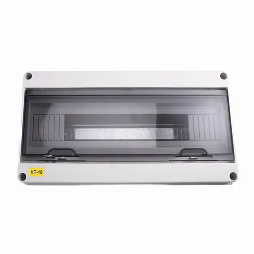 HT series junction box 18WAY IP65 waterproof distribution box outdoor ABS electrical with circuit breaker locking plate