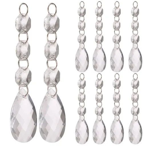 DIY Transparent Acrylic Ball Bead Hanging Pendant Decoration Ornament Accessory (D)