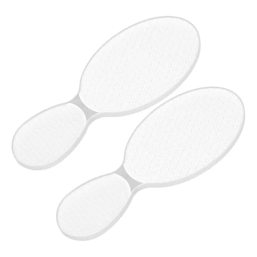 2pcs Glass Foot File 8-Shaped Rough and Smooth Sides Callus Remover Feet Heel Scrubber Dead Skin Scraper Pumice Stone Professional Pedicure Tools for Women and Men