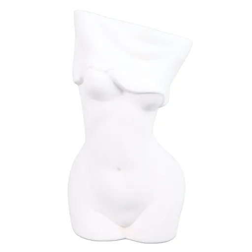 Feminine Body Vase Ceramic Modern Decorative Feminine Curve Flower Vase for Bedroom Living Room Bathroom Office Table