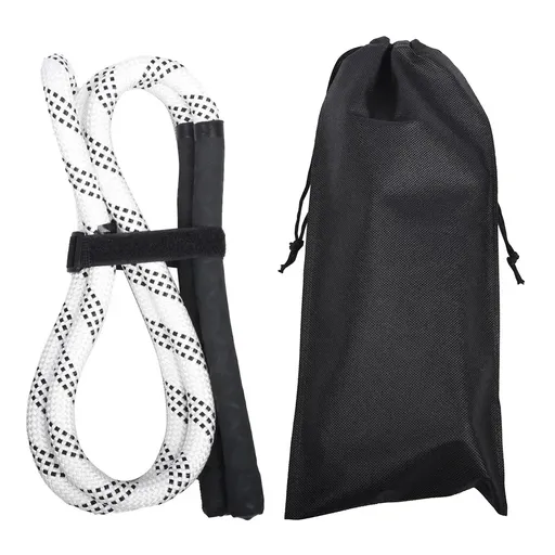 Golf Swing Practice Trainer Rope for Beginners Golf Gesture Correction Portable - White With Black