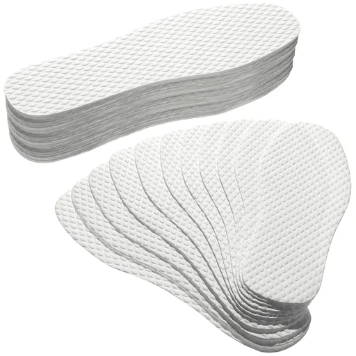20 Pairs Disposable Shoe Liners Breathable Thin Insoles Disposable Shoe Insert Women Replaceable Sweat and Outdoor Barefoot Wood