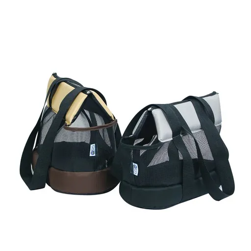 Portable Pet Cat Tote Bag Mesh Big Capacity with Safety Strap Breathable- Pet Sightseeing Tote Pet Tote Bag for Medium Dogs(2pcs)