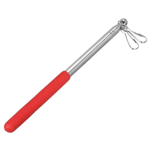 1.25mTelescopic Handheld Flagpoles, Non-Slip Sponge Handle Stainless Steel Portable Collapsible Flag Pole Guide Flagpole for Tour