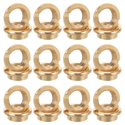 Golden Metal Nuts with Countersunk Design for Quartz Clock Repair, and Stable Hardware