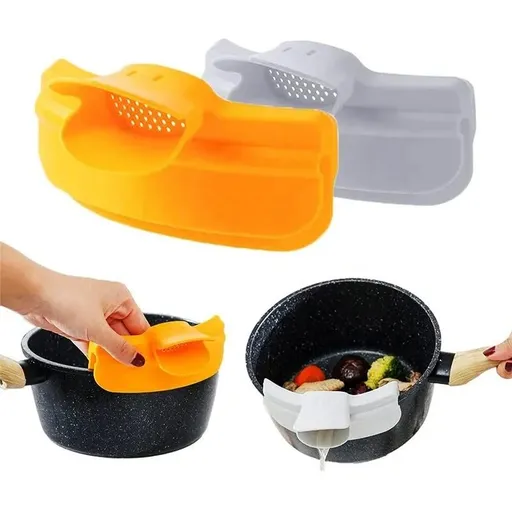 Funnel Kitchen Anti-Spill Funnel Silicone Pour Soup Funnel for Pots Pans Bowls Jars Water Deflector Kitchen Gadgets Tools