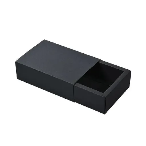 25X Black Kraft Paper Drawer Jewelry Package Necklace Bracelet Gift Package box - 18.5*13.5*3-25pcs