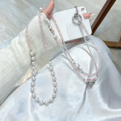 Stylish Woven Phone Pendant | Holiday Bag Decor Gift | Unique 3D Flower Halter Crossbody Phone Strap