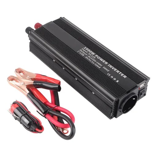 Correction Sine Wave Inverter 12 V Converter 220V 1000W Power Inverter with Solar Panel