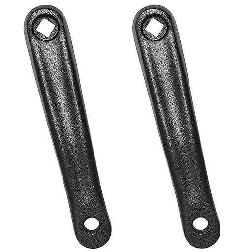 Bicycle Crank Arm(one Pair/left/right) Bicycle Replacement Hand Crank Arm For Bike Replacement Acce, Aluminum Alloy material, Black Color