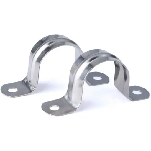 20 Pcs 304 Stainless Steel U Tube Clamp Pipe Fastener, 10 mm