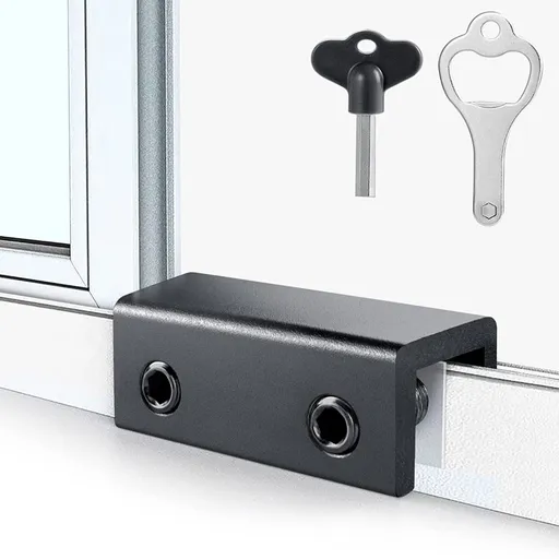 Window Locks, 4 Sets Sliding Window Locks Security Up and Down Window, Window Stoppers for Vertical & Horizontal Window