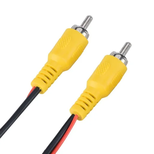 2PCS RCA M/M Nickel Plated Plug Audio Video Cord(20m)