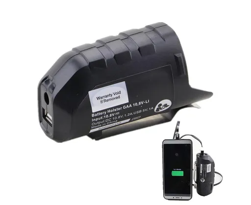 Replace USB Charging Adapter Converter for BOSCH 10.8/12V Lithium-ion Battery