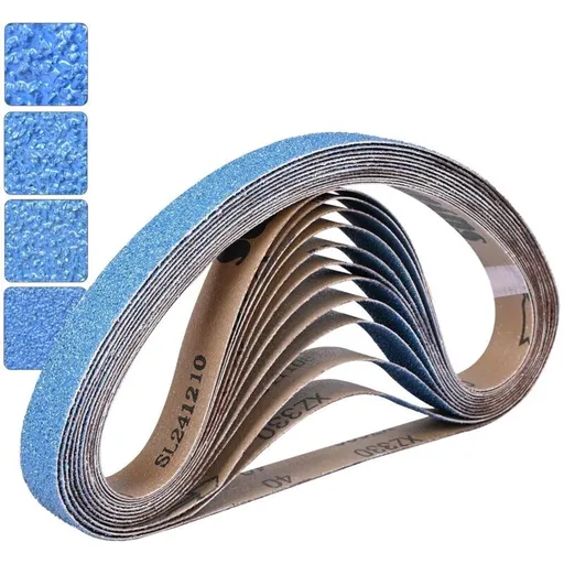 12 Pcs Bandes Abrasives Corindon of Zirconium Elimination of the Rouille Grain 40 and 60 and 80 and 120 Broyage of Seals Metall, 25 X 762 mm, 762 mm