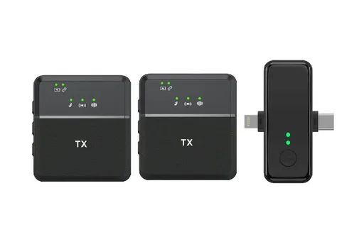 2.4G Wireless Lavalier Microphone Dual Noise Reduction for Camera Smartphone Computer