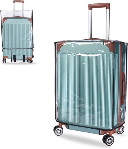 Transparent PVC Suitcase Protective Cover - 18 Inch - Anti-Dirt & Anti-Abrasion Dust Cover