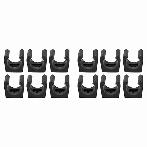 Pool Cue Clamp, Set of 12 Plastic Billiard Single Stand Mini Rod Storage Accessories