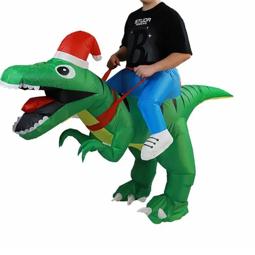 Inflatable Costume Funny Dinosaur Design Adult One Size Christmas Party Dress Up