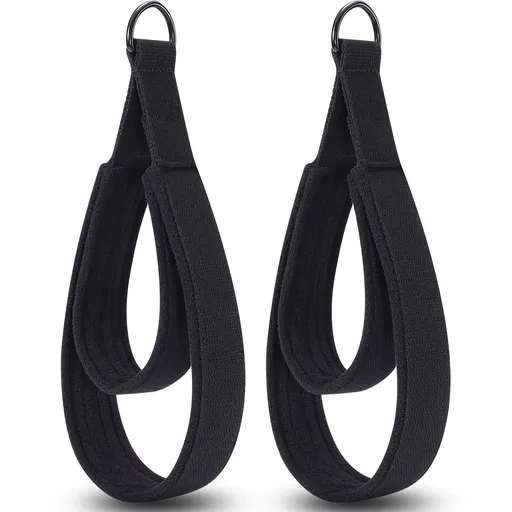 2 Pcs Pilates Straps - Double Loop Ring Straps for Reformer, Padded, Home Gym Workout Yoga exercise accessories