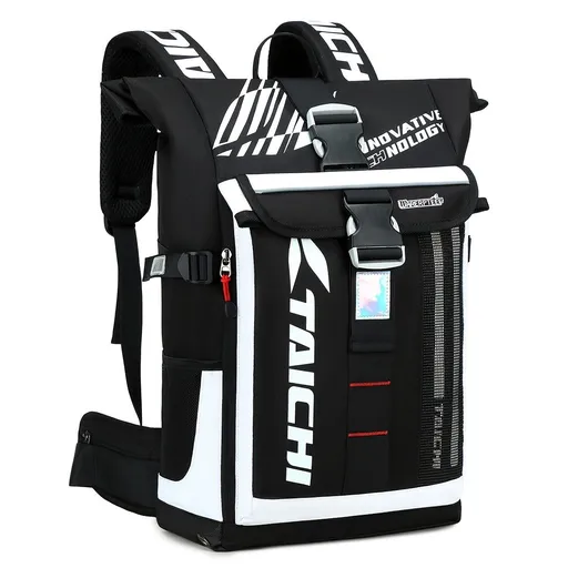 Waterproof Backpack Travel Backpack Taichi Backpack Laptop Backpack Multiple - White - Size L
