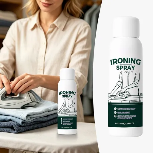 100ml Clothes Ironing Spray – Anti-Static & Starch Spray for Cotton, Linen, Polyester | No Flaking, Sticking, or Clogging | Fabric Refresher for Smooth, Crisp Garments