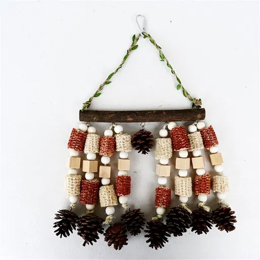 ird Parrot Chewing Toy - Multicolored Natural Wooden Blocks Bird Parrot Tearing Toys Suggested for Large Macaws cokatoos, Grey and a Variety of Parrots