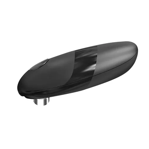 Auto Electric Can Opener: Open Your Cans with A Simple Press of Button - Automatic, Hands Free, Smooth Edge, Food-Safe, Battery Operated, Black（15.9*6.4*6.4cm)（Need to bring your own battery）