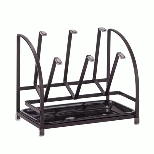Stand-Up Drying Rack, Glass Bottle Dispenser, Countertop Baby Bottle Drying, With Sewerage Tray, Space Saving Vertical Rack