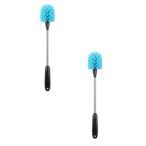 1 Pcs Water Bottle Brush, Stainless Steel Water Bottle Brush, Long Handle Scrubbing Brush, Built for Cleaning Sports Bottles, Baby Bottles, Cups, Coffee Mugs, Glasswares, Wine Decanters