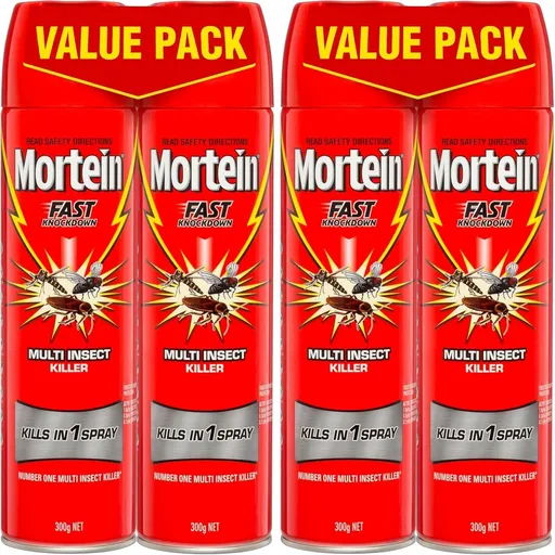 2 Packs of 2 300g Mortein Fast Knockdown Multi Insect Killer Surface Spray (4 Total)