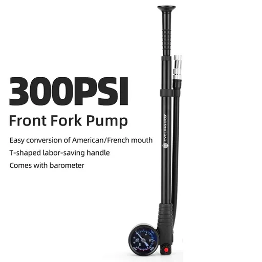 Bicycle Shock Pump | High Pressure Hand Pump for Front Fork & Rear Shocks| Aluminum Alloy |Portable Inflator for Mountain Bike & Motorcycle Tires