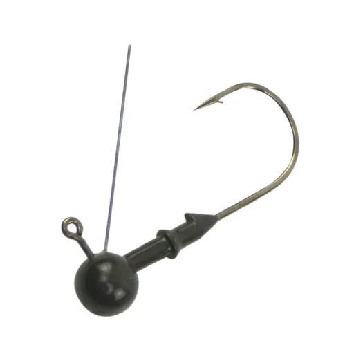 Vike 1/16 oz Weedless Round Jig Head with a Size 2/0 Hook Tungsten, 4 pack