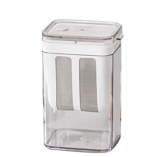 Yogurt Strainer Extra Fine Mesh Bag 10.8 x 9 x 17.6cm Transparent Cover Multi Functional