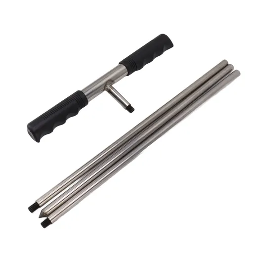 Soil Sample Probes with T Handle Adjustable Sharp Tip Stainless Steel Soil Sampler Tool for Plant Care Farm