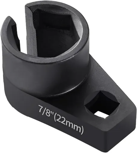Offset O2 Sensor Socket, 7/8-Inch (22mm) with 3/8-Inch Drive, Universal Fit for Vehicle Oxygen Sensor Removal