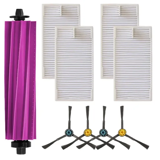 Main Brush and Side Brush Filter Set for Eureka E20 Plus Vacuum Cleaner Parts, for Home Cleaning and Routine Maintenance