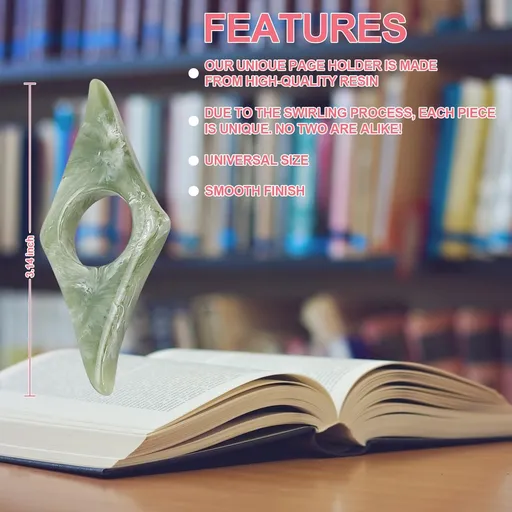 Thumb Page Holder for Reading 2Pack, Energy Pattern Thumb Bookmark, Book Opener Holder, Book Finger Page Holder