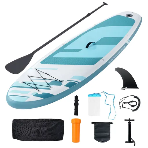 Inflatable Stand Up Paddle Board, 152 mm Wide SUP Paddleboard, with Board Accessories, Pump, Paddle, Fin, Phone Bag, Backpack, Ankle Leash, Repair Kit, Non-slip Deck for Youth & Adults