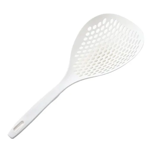 Strainer Scoop Colander Slotted Pasta Spoon Plastic Skimmer Spoon with Handle Food Drain Shovel for Kitchen Cooking