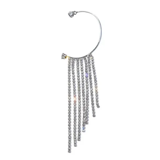Dangle Sparkling Chandelier Tassel Earrings Drop Statement Long Dangly Dangling Sparkly Rhinestone Jewelry for
